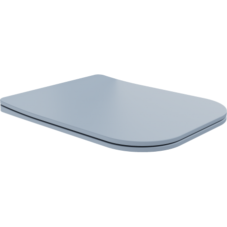 Mexen Teo soft-closing slim seat, duroplast, gray-blue matte - 39840069