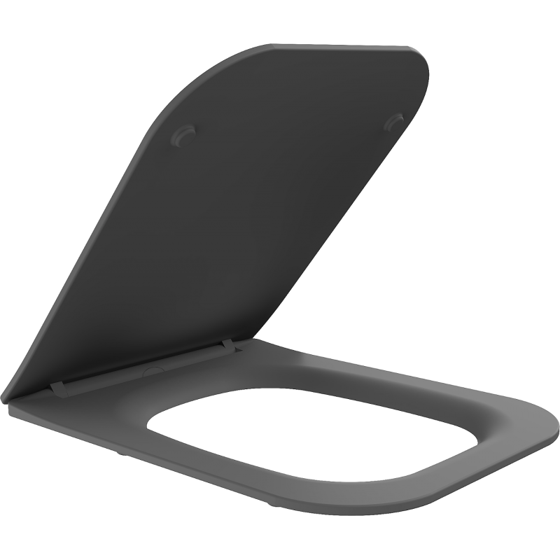 Mexen Madox slim, slow-closing toilet seat, dark grey matte duroplast - 39154061