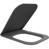 Mexen Madox slim, slow-closing toilet seat, dark grey matte duroplast - 39154061
