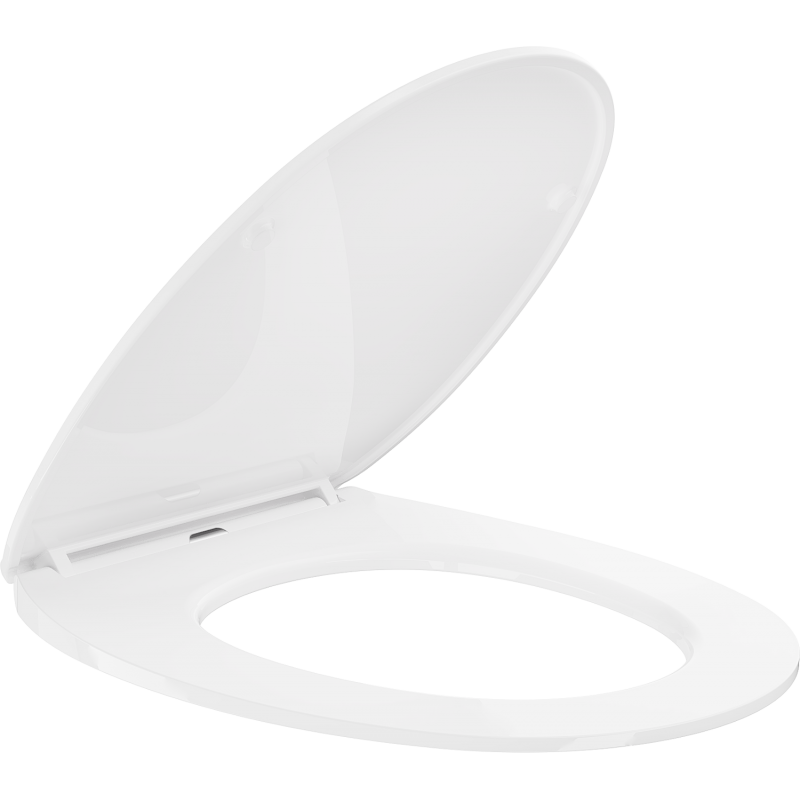 Mexen Egg Slim Soft-Close Seat, Duroplast, High Gloss White - 39243000