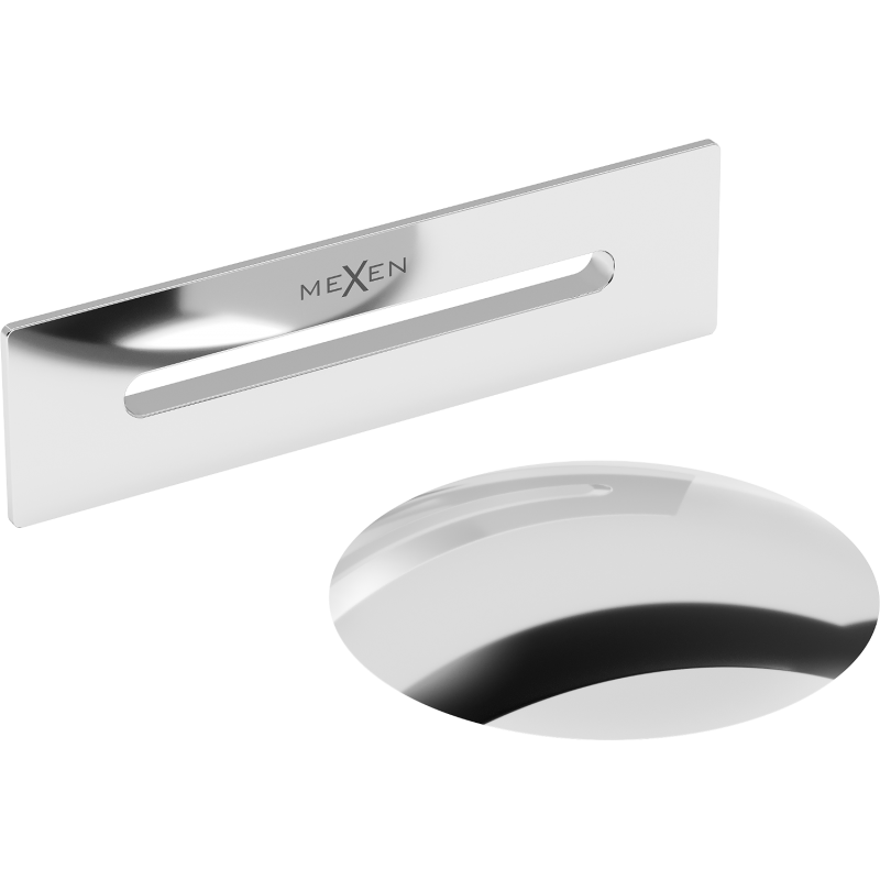 Mexen Uni clicker with overflow for freestanding bath, chrome - 5100-01
