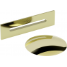 Mexen Uni Drain Stopper with Overflow for Freestanding Bathtub, Gold - 5100-50