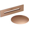 Mexen Uni drain with overflow for freestanding bathtub, brushed copper - 5100-65