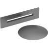 Mexen Uni plug with overflow for freestanding bathtub, gun metal - 5100-95