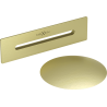 Mexen Uni plug with overflow for freestanding bathtub, brushed gold - 5100-55