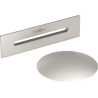 Mexen Uni drain with overflow for freestanding bathtub, brushed nickel - 5100-97