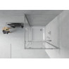 Mexen Rio 90 x 90 cm Square Shower Cabin, Transparent, Chrome + Flat Tray, White - 860-090-090-01-00-4010