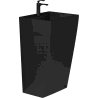 Mexen Oda freestanding washbasin 42 x 42 cm, matte black - 26124770