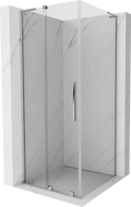 Mexen Velar L sliding shower enclosure 120 x 120 cm, transparent, chrome - 871-120-120-03-01
