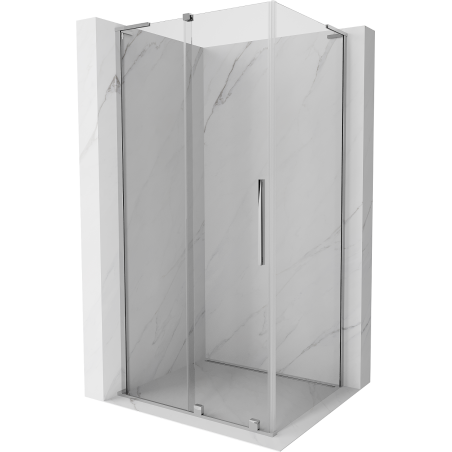 Mexen Velar L shower enclosure sliding 100 x 80 cm, transparent, chrome - 871-100-080-03-01