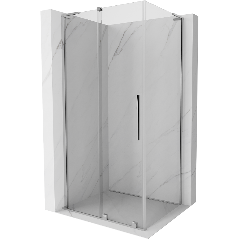 Mexen Velar L shower enclosure sliding 120 x 70 cm, transparent, chrome - 871-120-070-03-01