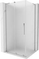 Mexen Velar L Sliding Shower Enclosure 100 x 110 cm, Frosted, Chrome - 871-100-110-33-01