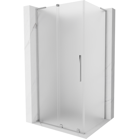 Mexen Velar L sliding shower enclosure 120 x 70 cm, frost, chrome - 871-120-070-33-01
