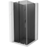 Mexen Velar L sliding shower cabin 110 x 110 cm, graphite, chrome - 871-110-110-43-01