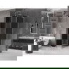 Mexen Velar L sliding shower cabin 110 x 110 cm, graphite, chrome - 871-110-110-43-01