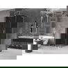 Mexen Velar L sliding shower cabin 110 x 110 cm, graphite, chrome - 871-110-110-43-01