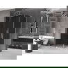 Mexen Velar L sliding shower enclosure 100 x 70 cm, graphite, chrome - 871-100-070-43-01