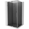 Mexen Velar L sliding shower enclosure 100 x 75 cm, graphite, chrome - 871-100-075-43-01