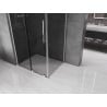 Mexen Velar L sliding shower enclosure 100 x 75 cm, graphite, chrome - 871-100-075-43-01