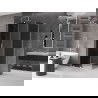 Mexen Velar L sliding shower cabin 100 x 80 cm, graphite, chrome - 871-100-080-43-01