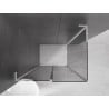 Mexen Velar L sliding shower cabin 100 x 75 cm, graphite, chrome - 871-100-075-43-01