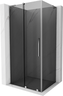 Mexen Velar L sliding shower cabin 120 x 100 cm, graphite, chrome - 871-120-100-43-01