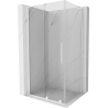 Mexen Velar L sliding shower cabin 90 x 120 cm, transparent, white - 871-090-120-03-20