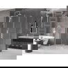 Mexen Velar L sliding shower enclosure 100 x 90 cm, transparent, white - 871-100-090-03-20