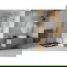 Mexen Rio square shower cubicle 80 x 80 cm, Transparent, Chrome + shower tray Flat, Black - 860-080-080-01-00-4070