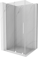 Mexen Velar L sliding shower cabin 110 x 100 cm, transparent, white - 871-110-100-03-20