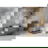 Mexen Rio square shower cubicle 90 x 90 cm, Frosted, Chrome + shower tray Flat, Black - 860-090-090-01-30-4070
