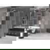 Mexen Velar L shower enclosure sliding 110 x 100 cm, frosted, white - 871-110-100-33-20