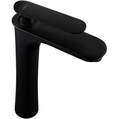Mexen Trinity high black washbasin faucet - 72610-70