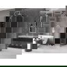 Mexen Velar L sliding shower cabin 120 x 120 cm, graphite, white - 871-120-120-43-20