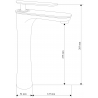 Mexen Trinity high basin tap, black - 72610-70