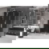 Mexen Velar L sliding shower enclosure 100 x 80 cm, graphite, white - 871-100-080-43-20