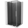 Mexen Velar L sliding shower enclosure 100 x 75 cm, graphite, white - 871-100-075-43-20