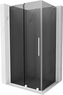 Mexen Velar L sliding shower enclosure 100 x 75 cm, graphite, white - 871-100-075-43-20
