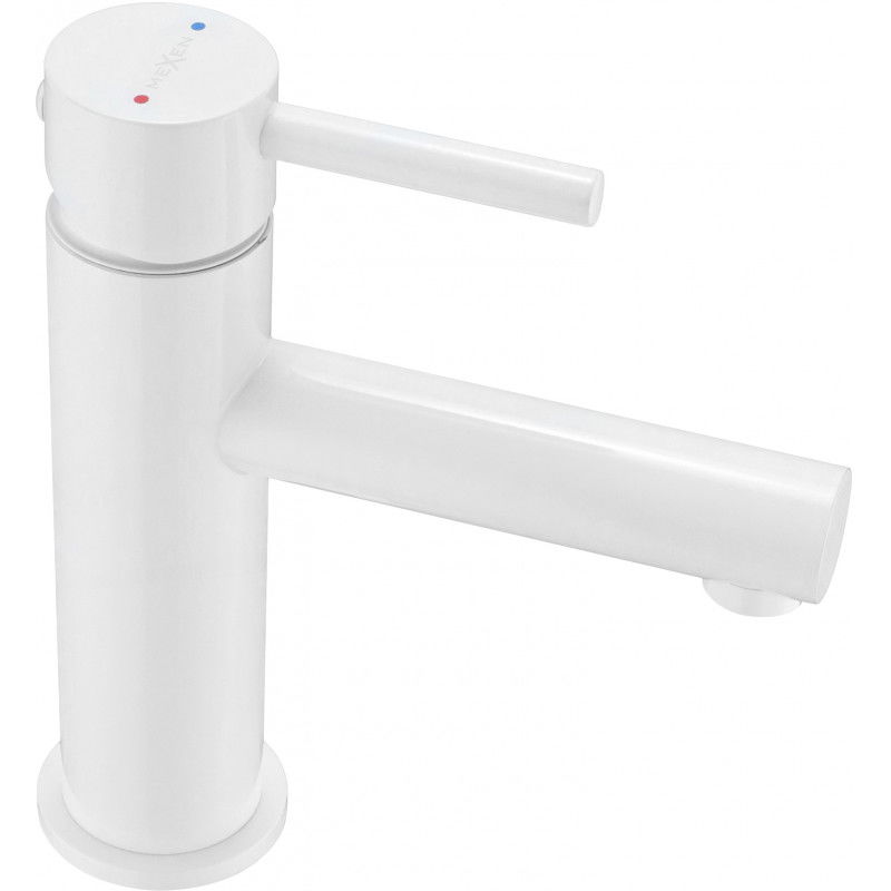 Mexen Elba washbasin mixer tap, White - 74100-20