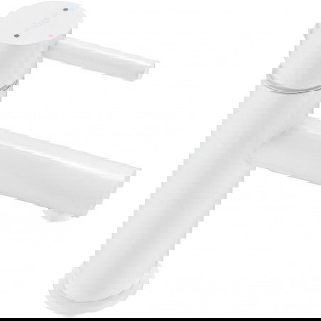 Mexen Elba washbasin mixer tap, White - 74100-20