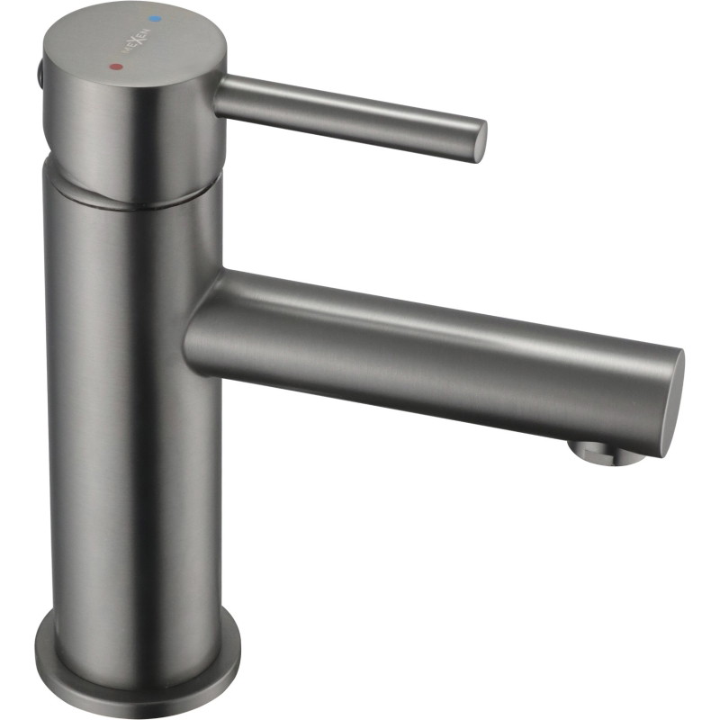 Mexen Elba washbasin faucet, brushed gun gray - 74100-66