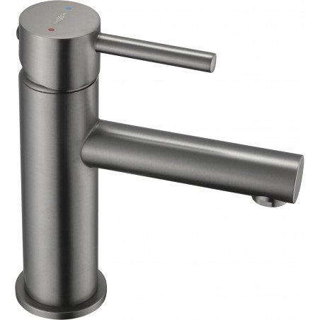 Mexen Elba washbasin faucet, brushed gun gray - 74100-66