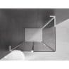 Mexen Velar L sliding shower enclosure 100 x 110 cm, graphite, white - 871-100-110-43-20