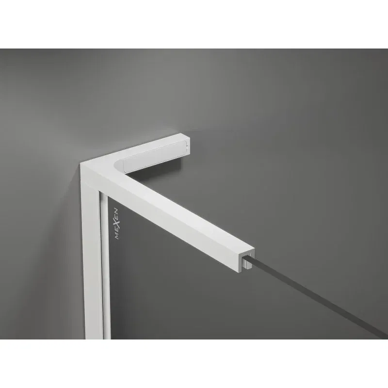 Mexen Velar L sliding shower cabin 110 x 70 cm, graphite, white - 871-110-070-43-20