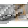 Mexen Rio shower cabin semicircular 80 x 80 cm, transparent, chrome + Flat tray, white - 863-080-080-01-00-4110