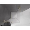 Mexen Velar L sliding shower cabin 110 x 110 cm, frost, gold - 871-110-110-33-50