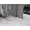 Mexen Velar L sliding shower cabin 110 x 110 cm, frost, gold - 871-110-110-33-50