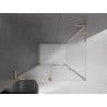 Mexen Velar L sliding shower cabin 90 x 75 cm, frosted, gold - 871-090-075-33-50