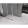Mexen Velar L sliding shower enclosure 100 x 90 cm, frosted, gold - 871-100-090-33-50