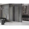 Mexen Velar L sliding shower cabin 110 x 90 cm, frosted, gold - 871-110-090-33-50